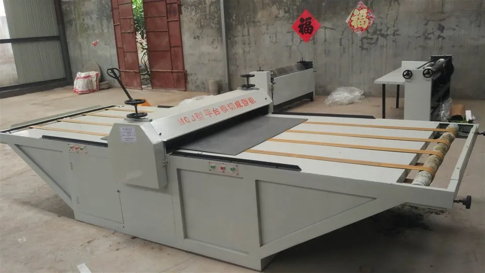 KESHUN Platform Manual Feeder Corrugated Paperboard Carton Sheet Die Cutting Creasing Mchine